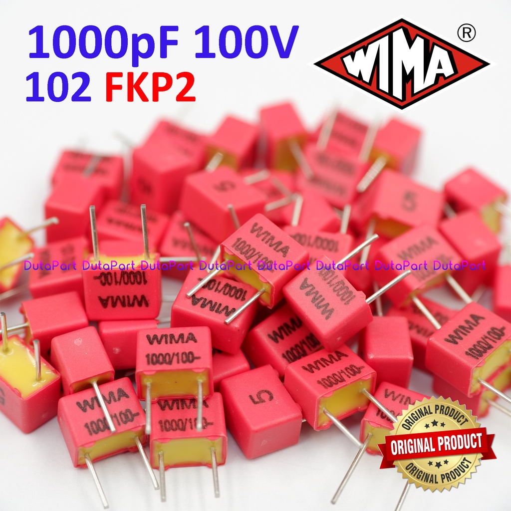 100V 1000pF 1nF 102 5% FKP2 FKP 2 WIMA Film Capacitor Made In Germany