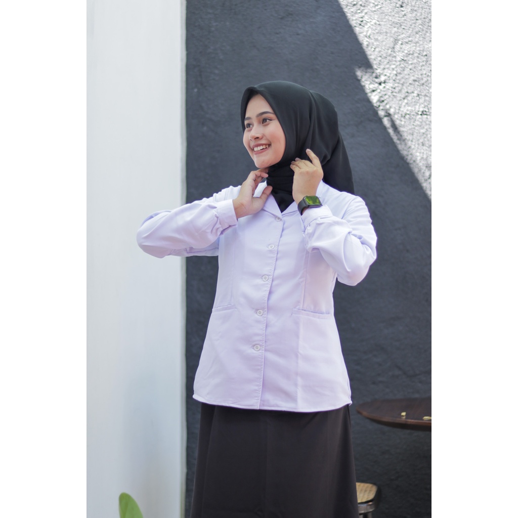 Seragam hitam putih atasan/rok/gamis PNS wanita