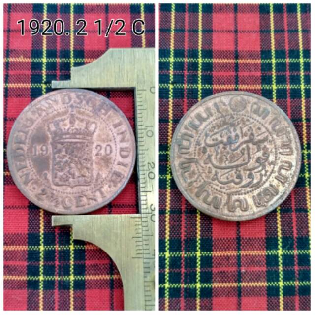 Koin 1920. 2 1/2 C
Nederlandsch Indie