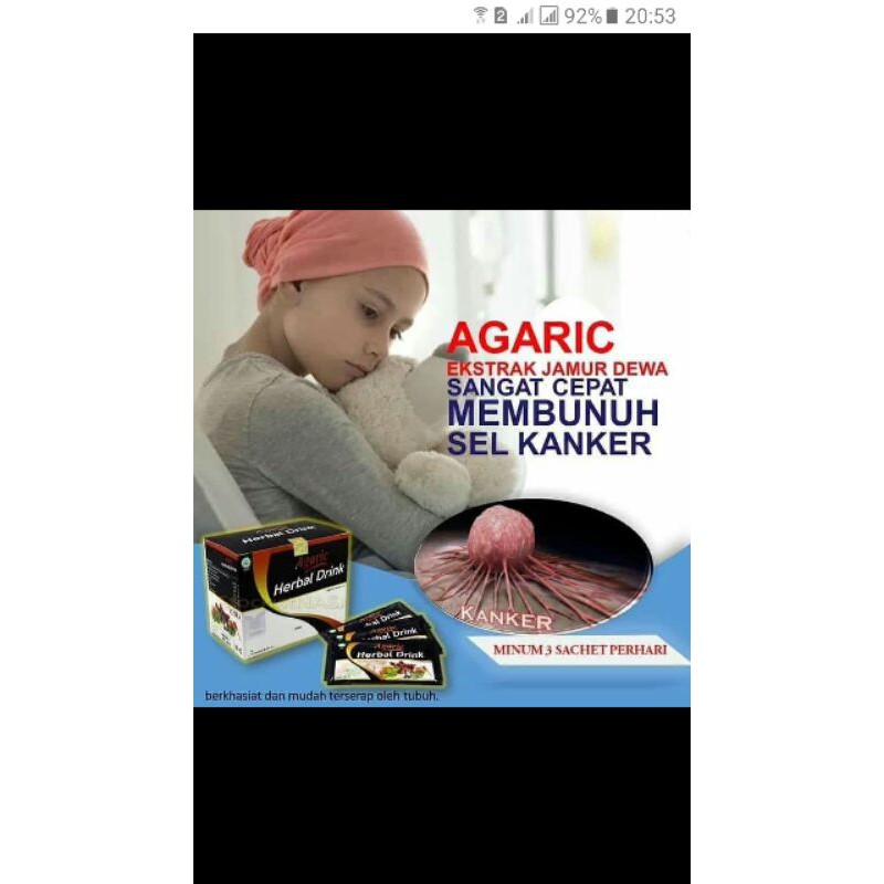 

AGARIK SEMBUHKAN KANKER DAN PENYAKIT KRONIS