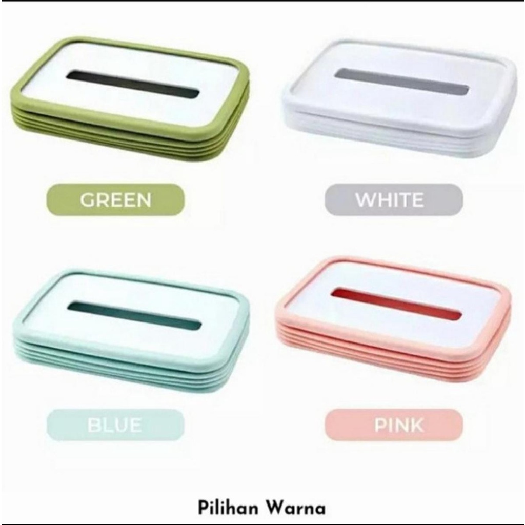 Tempat Tissue lipat kotak Tissue silicone Fleksibel tissue box