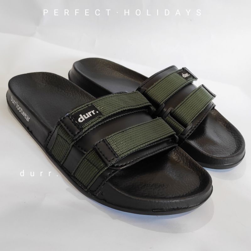 Durr Klasik-04 Sandal Slide Slip Slippers Pria Kualitas Premium durr official | Sandal Slide Black Kalsik 04