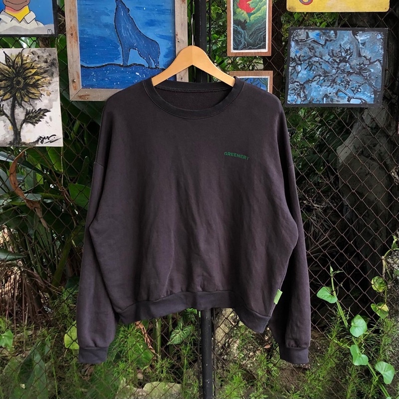 Crewneck Gemoy Oversize Warna Abu Rokok