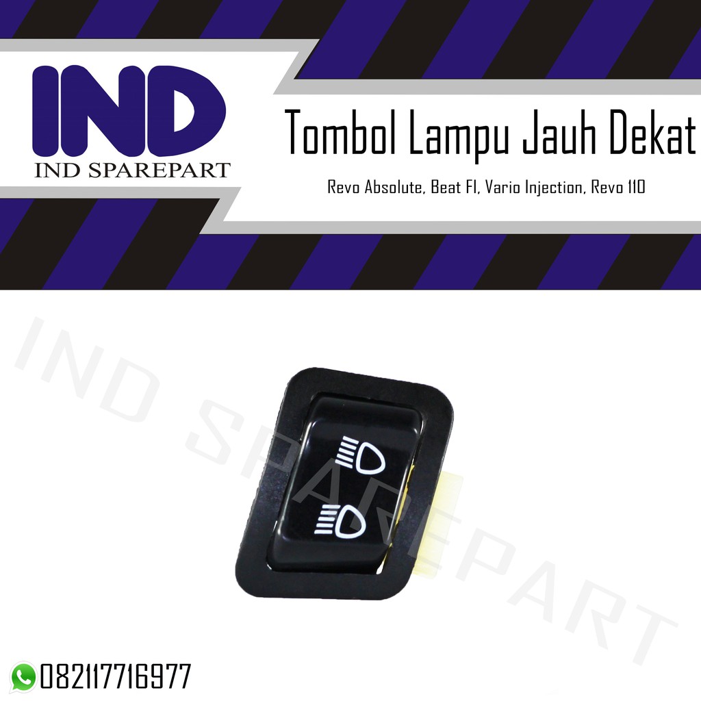 Tombo Lampu Jauh Dekat Revo 110/Revo Absolute/Vario Injection/Beat FI