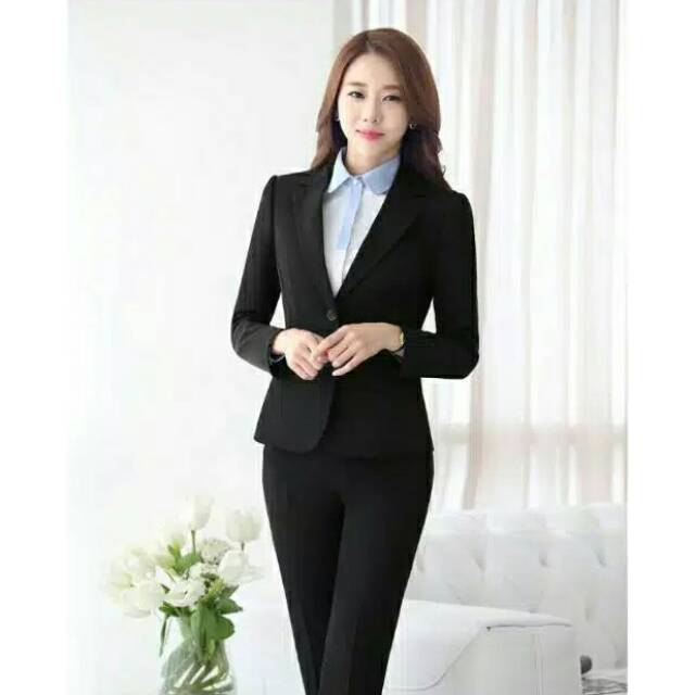 Blazer wanita/blazer formal wanita/blazer kerja kantor kancing satu