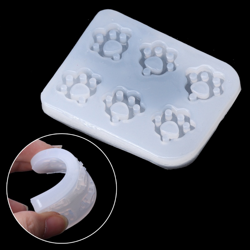 SIY  Cat Claw Paws Silicone Fondant Mold Jewelry Pendant Making Epoxy Resin Mold Tool