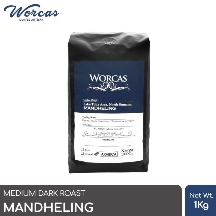 

Kopi Arabica Mandheling 1 Kg (Biji/Bubuk) | Worcas Coffee