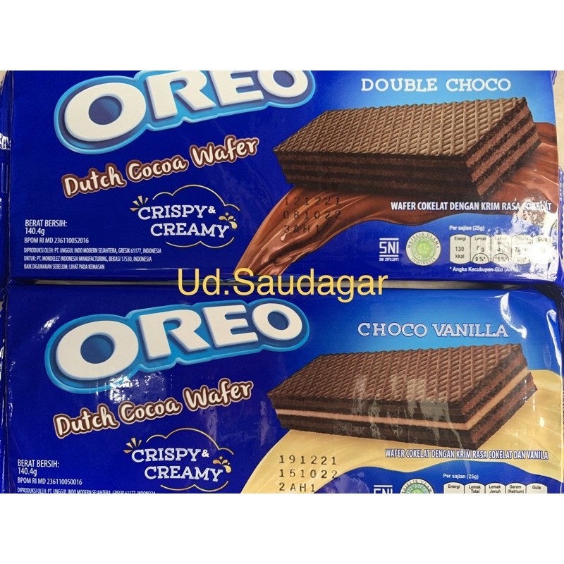 

Oreo Wafer Choco Vanila | Double Choco 140.4 Gr