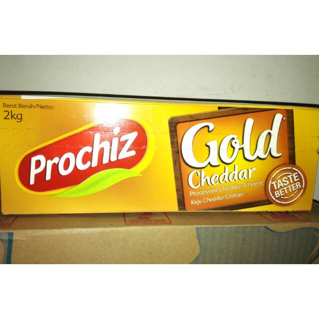 Jual Keju Prochiz Gold Cheddar 2kg | Shopee Indonesia