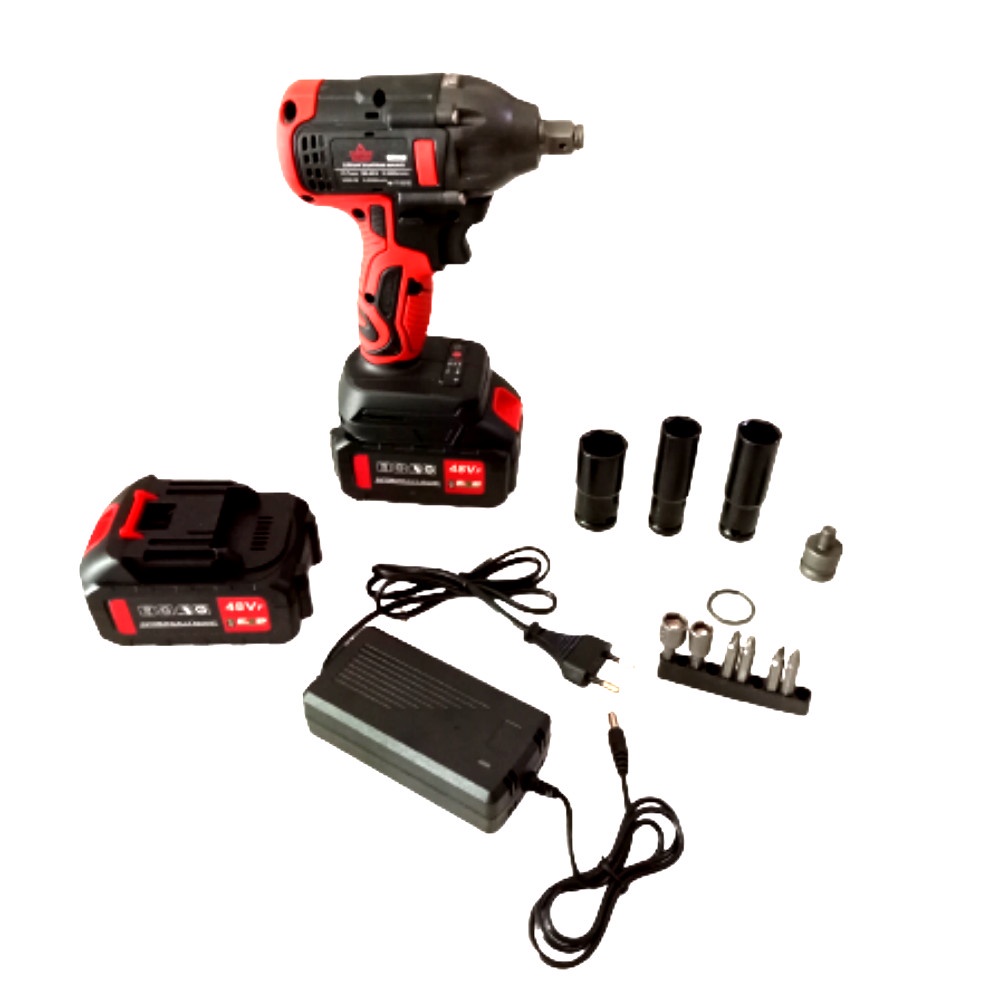 KUALITAS TERJAMIN 88VOLT MESIN CORDLESS IMPACT WRENCH BRUSHLESS YUKIDO 2 BATERAI FULL AKSESORIS DENGAN BOX EXCLUSIVE