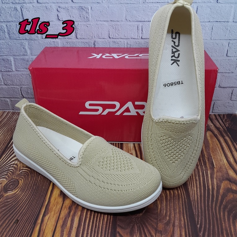 Sepatu Wanita Spark Tb58 Tc30 36-40 Sepatu Slip On Rajut Import