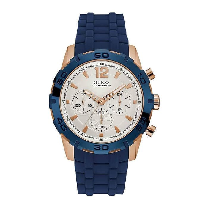 GUESS W0864G5 Caliber - Jam Tangan Pria - Biru