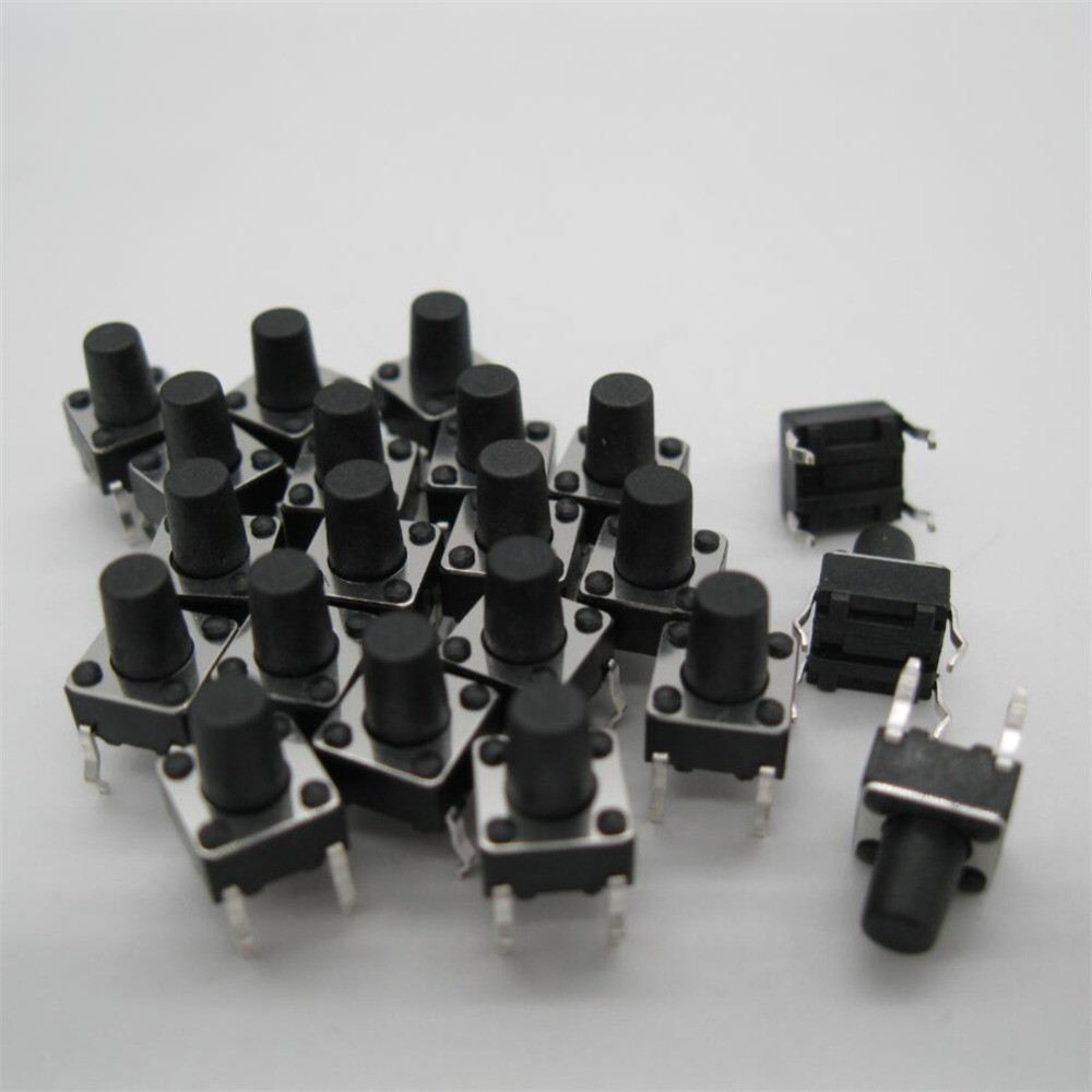 TACTILE PUSH BUTTON MICRO SWITCH MOMENTARY TACT 6X6X7MM 4 LEGS