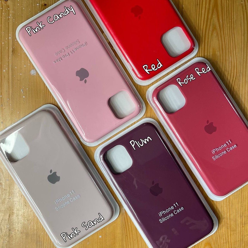[Premium] Apple Silicone Full Cover Case iPhone 11 Pro Max / Case iPhone 7 Plus / Case iPhone X / XR-3