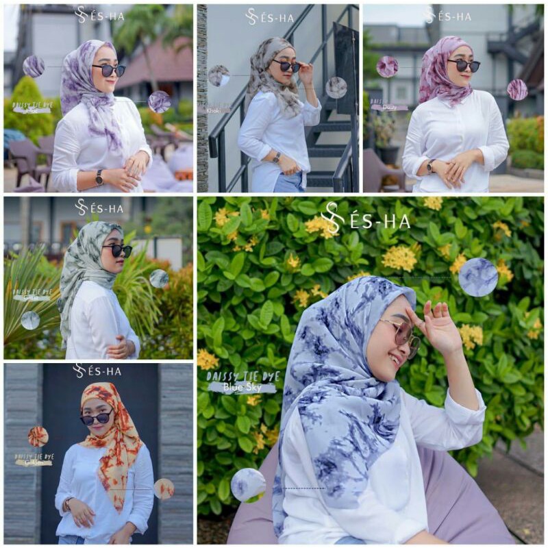 HIJAB SEGIEMPAT ES-HA TIDYE / BELLA TIDYE Ori Bisa COD