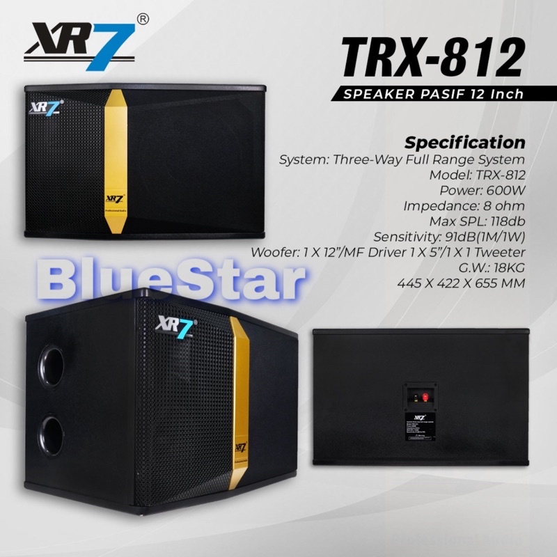 Speaker Karaoke Pasif XR7 TRX 812 Original 12 inch XR7 TRX812