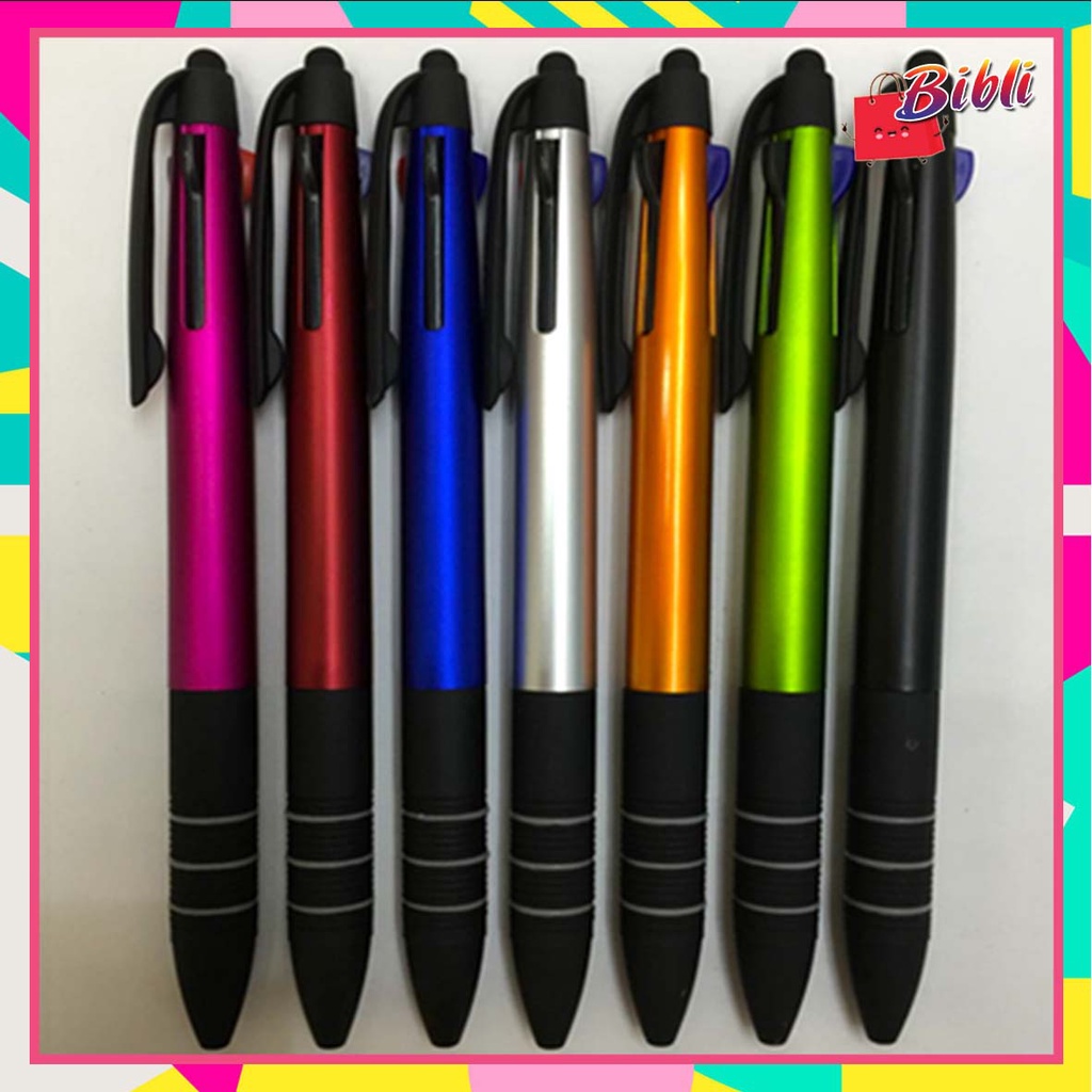 

♛ ♛Pulpen 3 Warna Pulpen 3 in 1 Three Color Ballpoint Pen