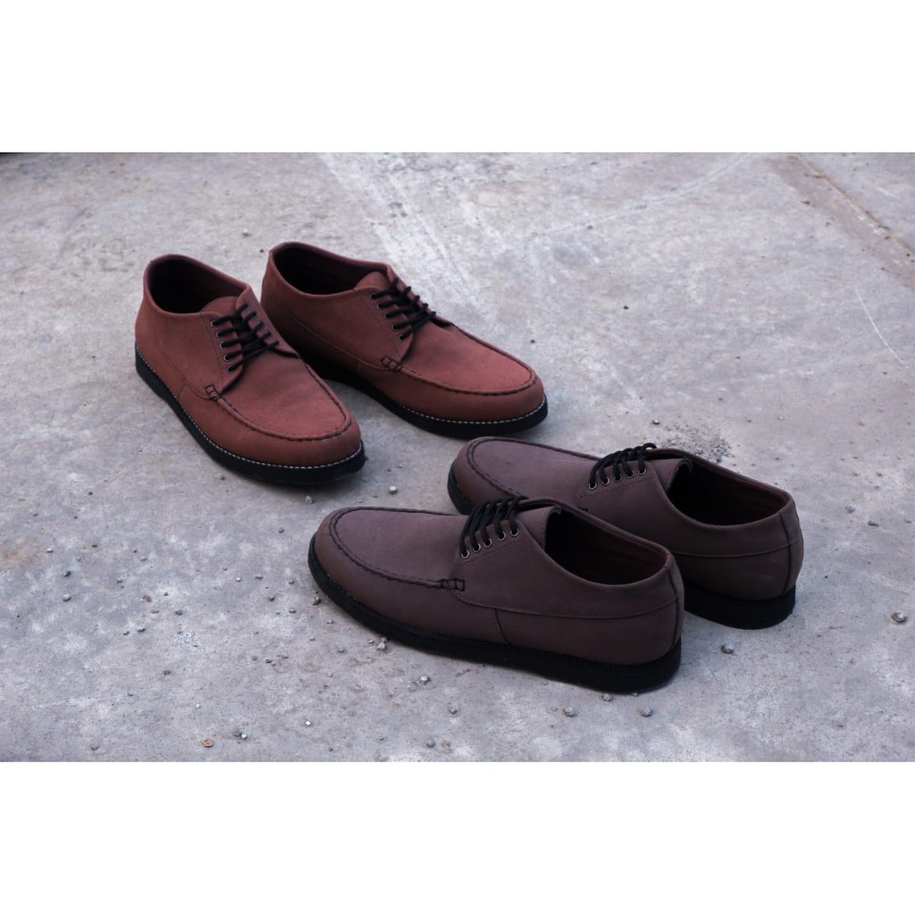 sepatu formal volkerfootwear / sepatu kantor / sepatu santai / garp coffe brown