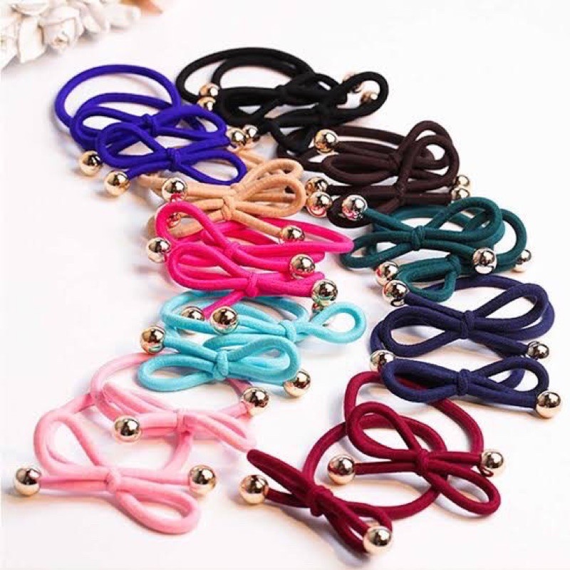IKAT RAMBUT KOREA / KUNCIRAN RAMBUT KARET PITA / / GELANG PITA
