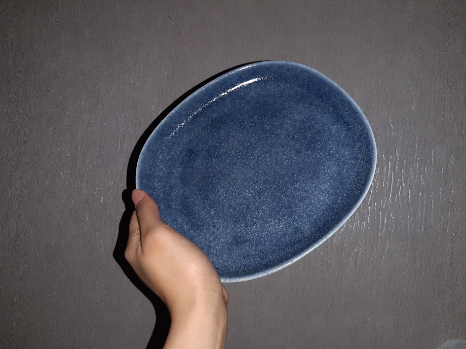 Brewsuniq - Ravenna Blue Salad Plate 8 / Piring Makan Keramik Jepang