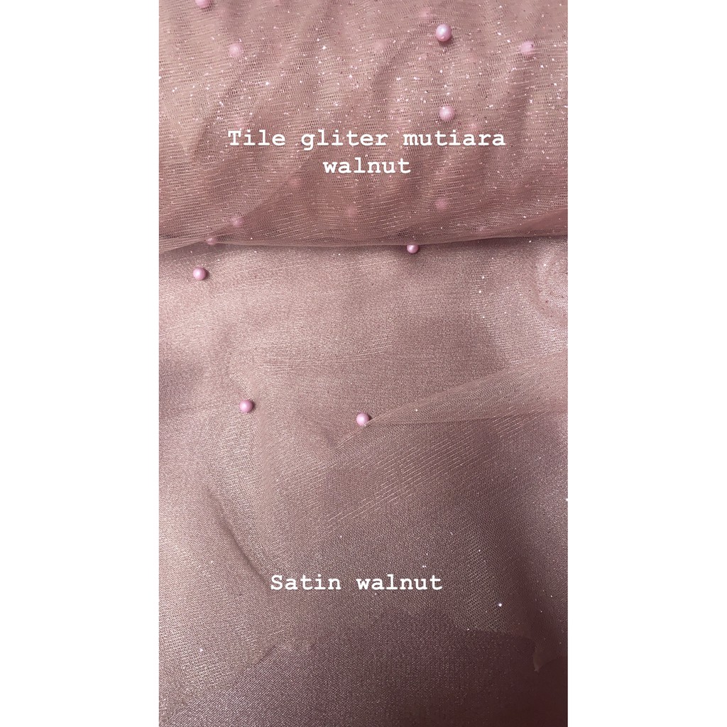 KAIN TILE GLITER MUTIARA / PEARL GLITTER TULLE