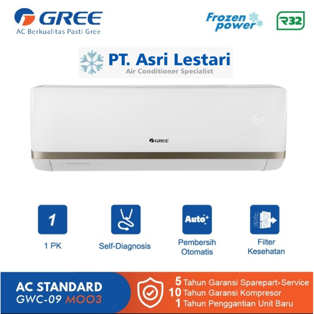 Ac Gree 1 Pk Gwc 09 Moo3 Standard Indonesia