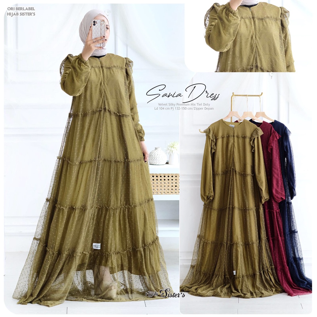 SANIA DRESS GAMIS ORI HIJAB SISTERS