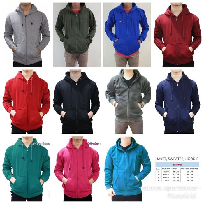 jaket hoodie polos