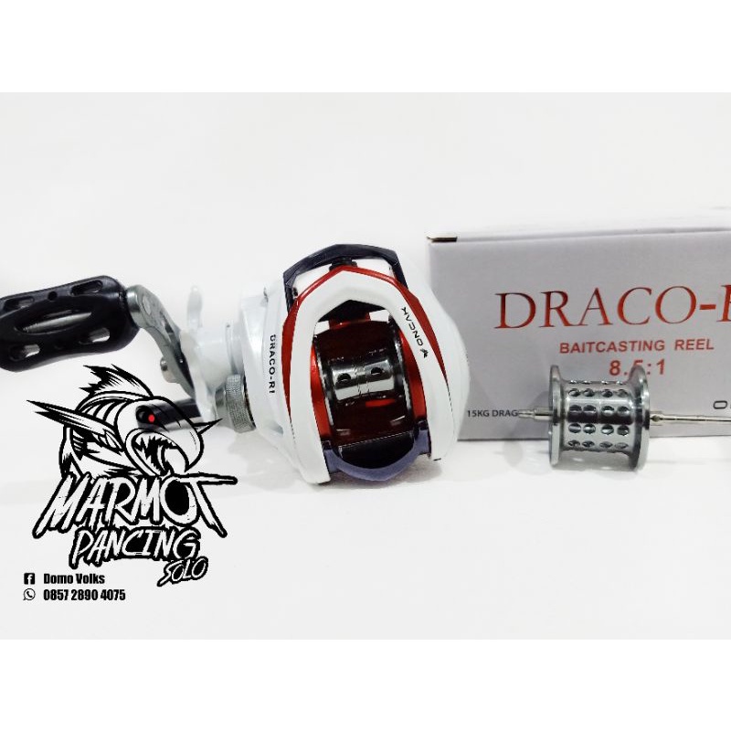 REEL BC ONCAK DRACO RI DOUBLE SPOOL SHALLOW & REGULAR DRAG 15KG