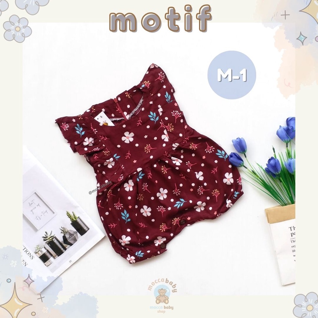 MBSS - BBB JUMPSUIT MONICA setelan anak perempuan jumper bayi motif bunga lucu