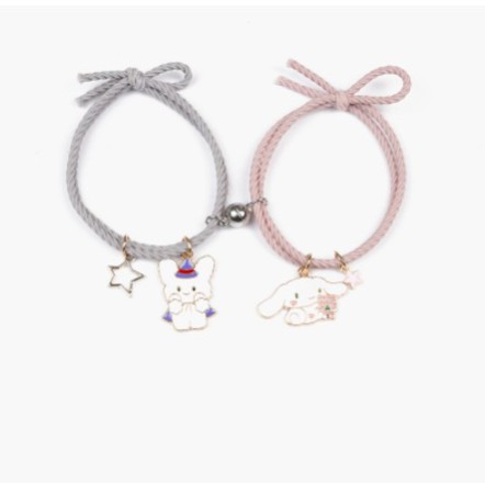 2Pcs Gelang Tali Karet Magnetik Desain Astronot Cinnamoroll Isi 1 Pasang Untuk Pria Dan Wanita-7#2 buah