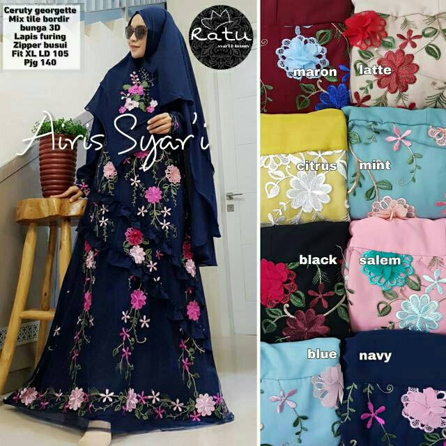 Gamis syari Airis syari by ratu