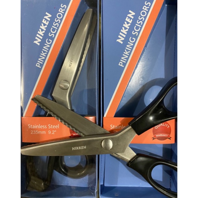 

Gunting gerigi - gunting zigzag kain - pinking shears Nikken