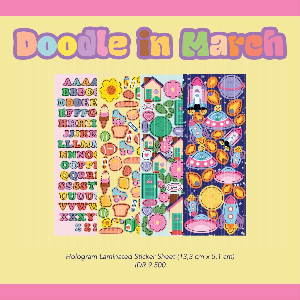 

[NAKASHAKI] - DOODLE IN MARCH STICKERS
