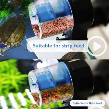 Dispenser Makanan Ikan Aquarium Automatic Food Timer / Alat Makanan Ikan Otomatis Dispenser Makanan Ikan Aquarium Otomatis / Tempat Makanan Ikan Aquarium Dispenser Tempat Makan Ikan Murah Otomatis/  Dispenser Tempat Makan Ikan Dengan Timer Kapasitas 200ml