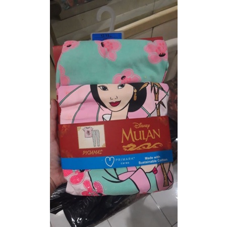 Piama anak disney / baju Mulan / mulan disney / baju tidur anak /dress princess