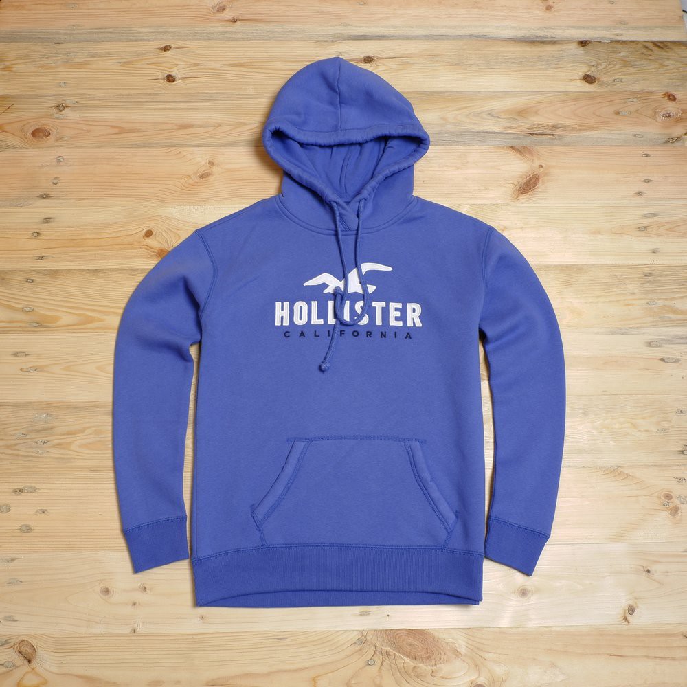 logo hoodie hollister