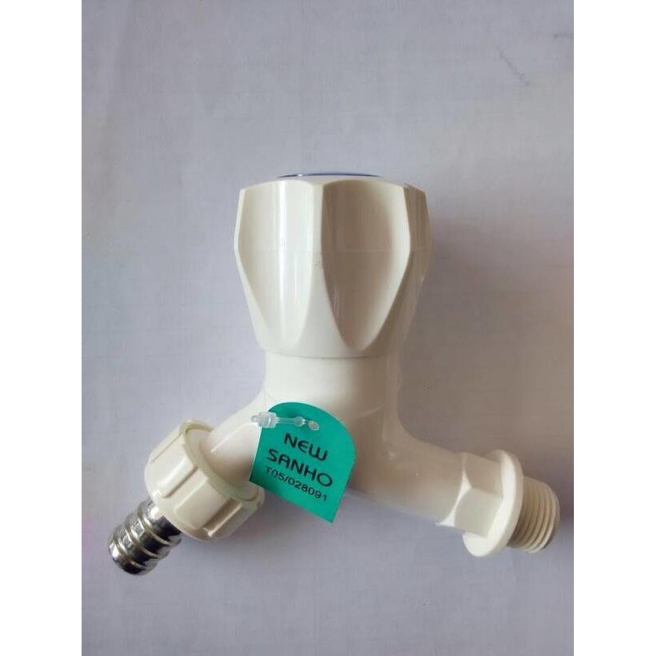 KRAN AIR SANHO TAMAN PVC 1/2”/KRAN PLASTIK TAMAN PUTAR/KRAN TAMAN s