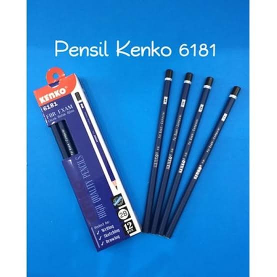 

Alat tulis Kantor / Sekolah - Pensil 2B Merek KENKO 6191 / 6181 (Harga Per Pcs)