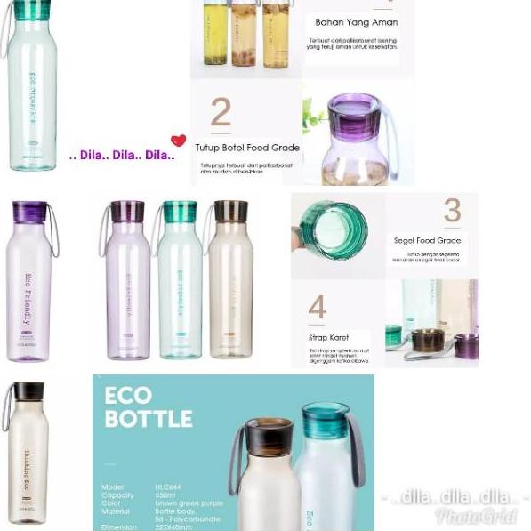 Botol minum lock&lock lock n lock 550ml BPA  N77D