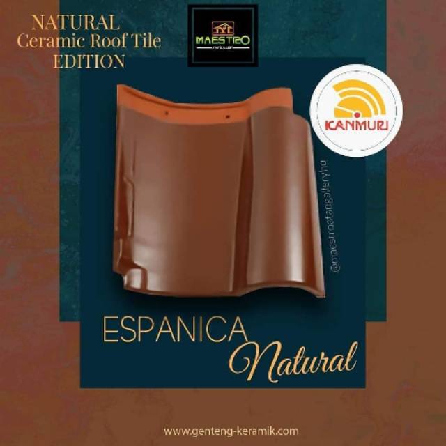 genteng kanmuri espanica natural Shopee Indonesia