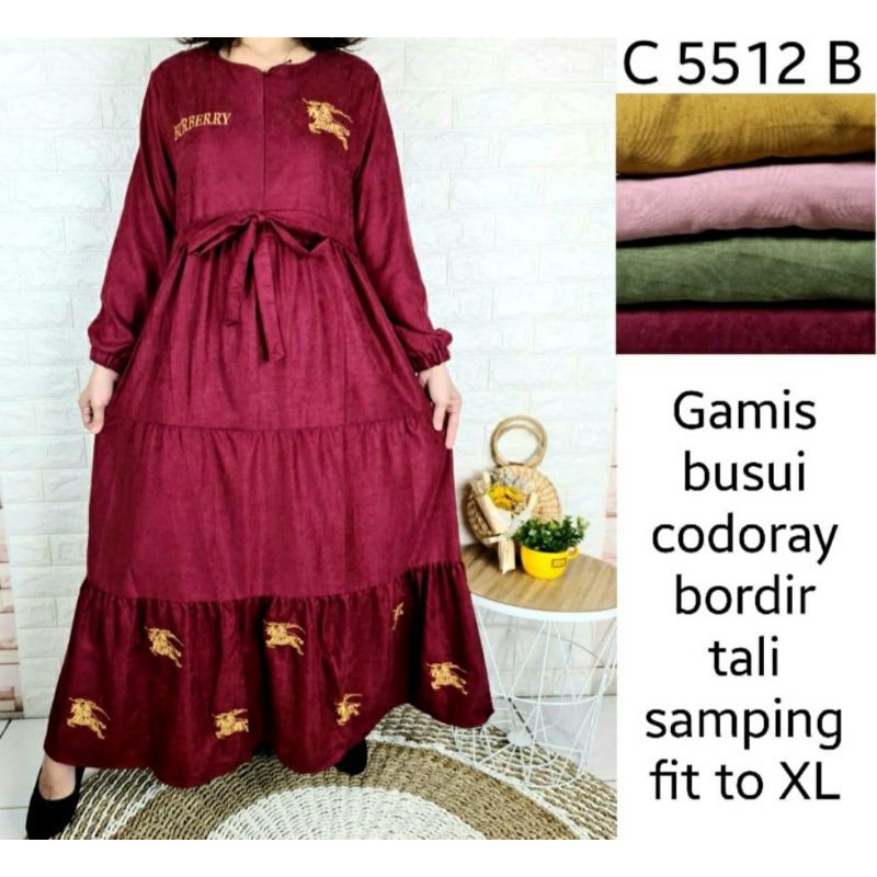 HS-5512 GAMIS CODORAY BORDIR BURBERRY