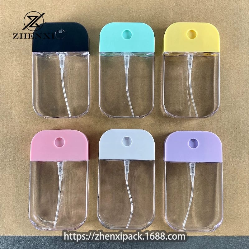 Botol Pocket Spray Hand Sanitizer 50ml REFILLABLE Plastik Card Kartu Parfum Gen 2