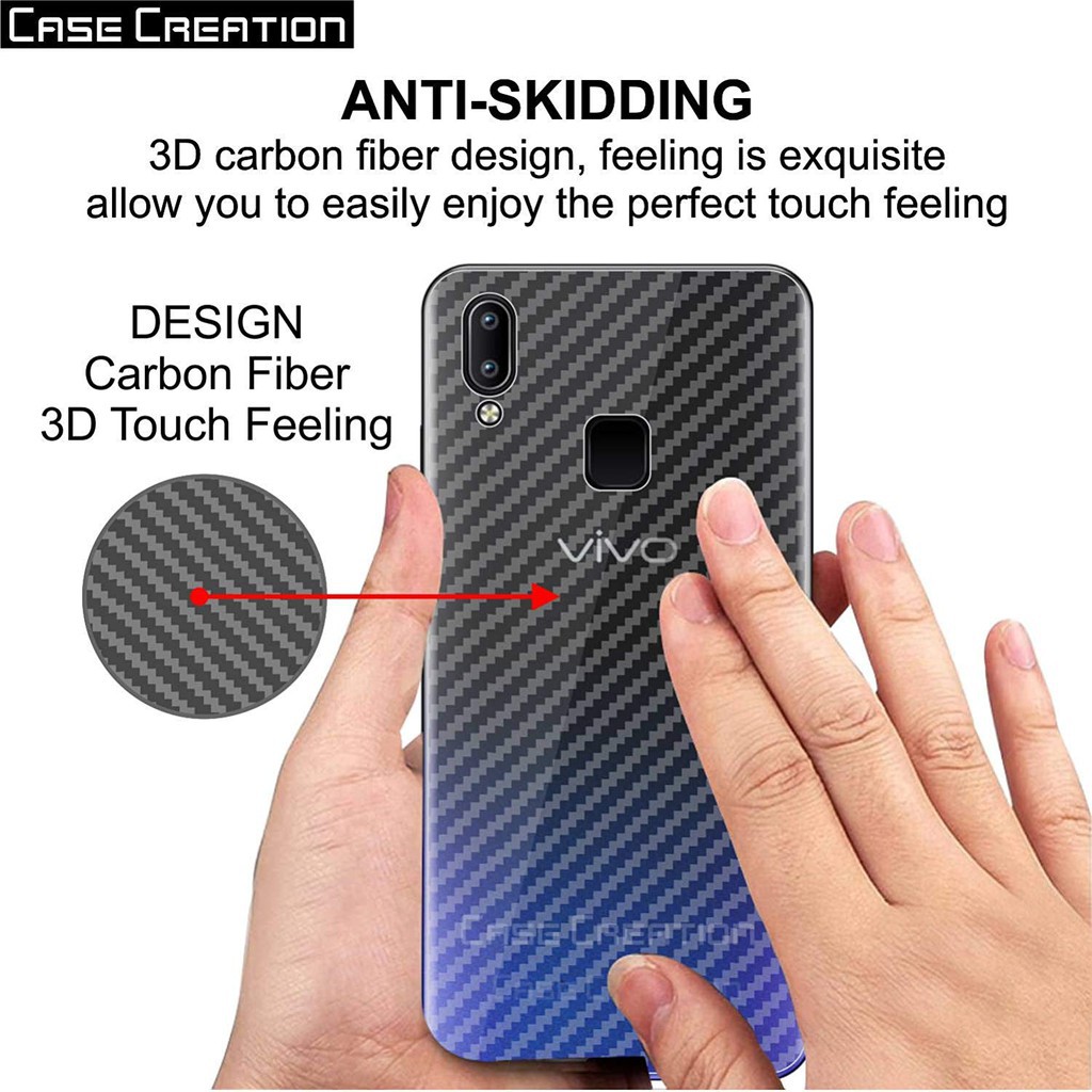 Garskin Skin Motif Tekstur Carbon Vivo V5