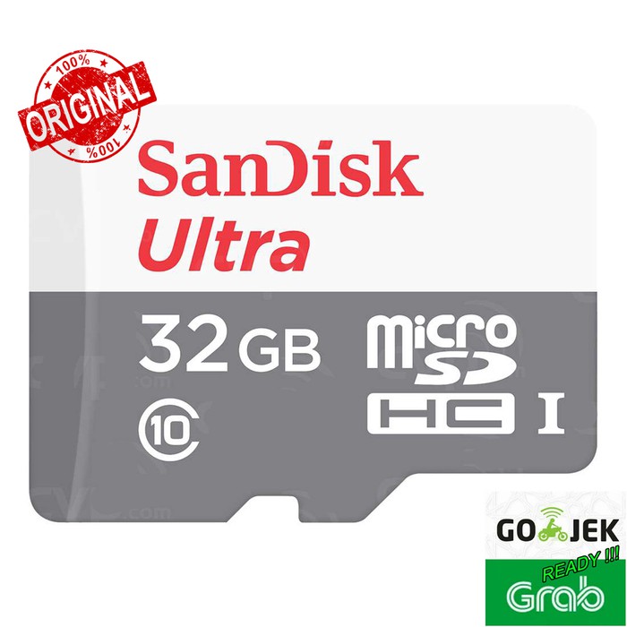 Memory Microsd Sandisk Ultra SDHC UHS-1 32GB Speed 80MB/s ORIGINAL