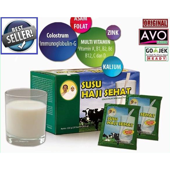 

[[BISA COD]] Susu Haji Sehat Kolostrum (1 Box Isi 10 Sachet) TERLENGKAP Kode 51