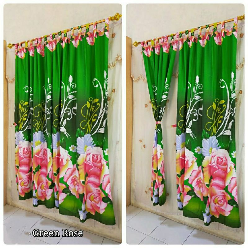 Gratis Ongkir-Gorden Jendela Motif Bulan Bintang Uk 55x150cm Bahan Halus Dan Lembut