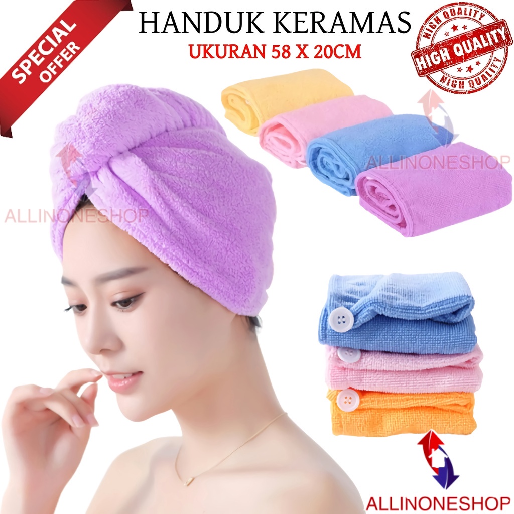 HANDUK KERAMAS KEPALA CEPAT KERING BAHAN MICROFIBER / HANDUK RAMBUT / HANDUK KEPALA MURAH