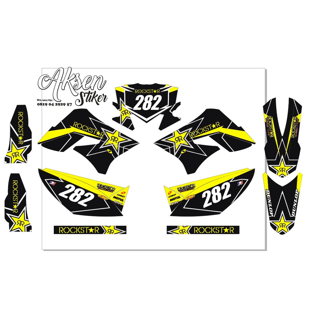 Decal Murah High Quality Fullbody KLX Lama Kuning