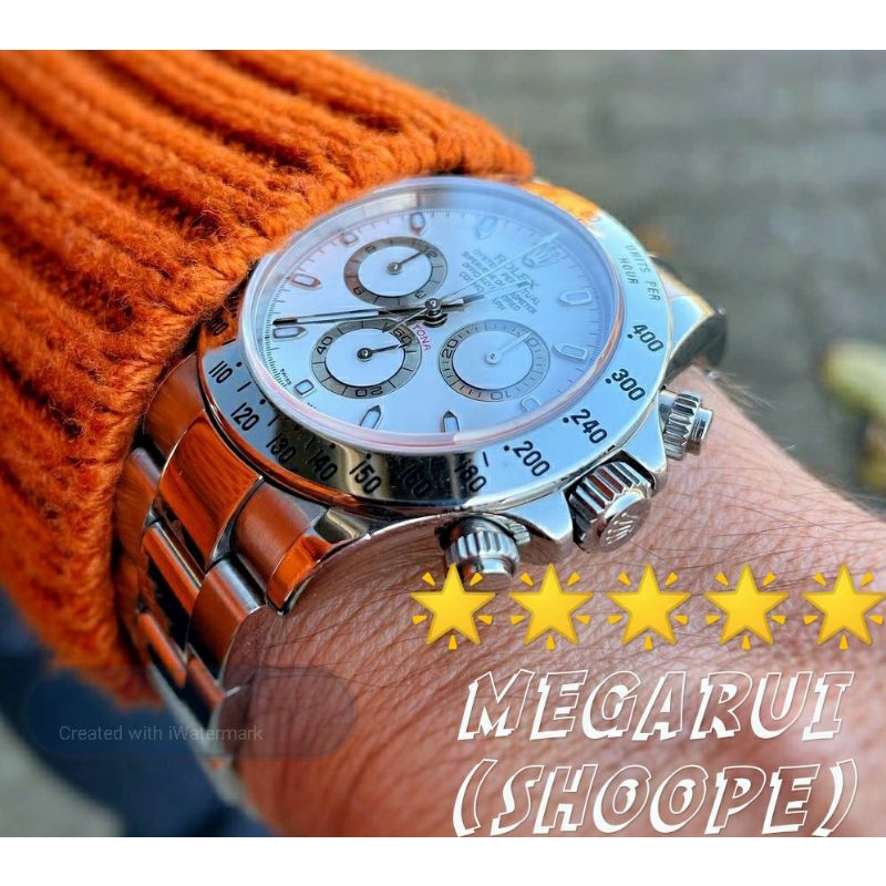 JAM TANGAN ROLEX DAYTONA 116520 SILVER JH FACTORY 1:1 CLONE